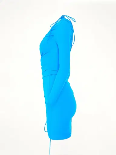Balenciaga Mini Matte Spandex Dress in | Thumbnail 2 Balenciaga Mini Matte Spandex Dress in | Thumbnail 2