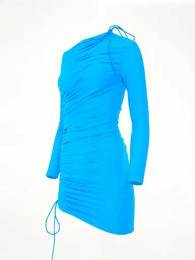 Balenciaga Mini Matte Spandex Dress in | Thumbnail 3 Balenciaga Mini Matte Spandex Dress in | Thumbnail 3