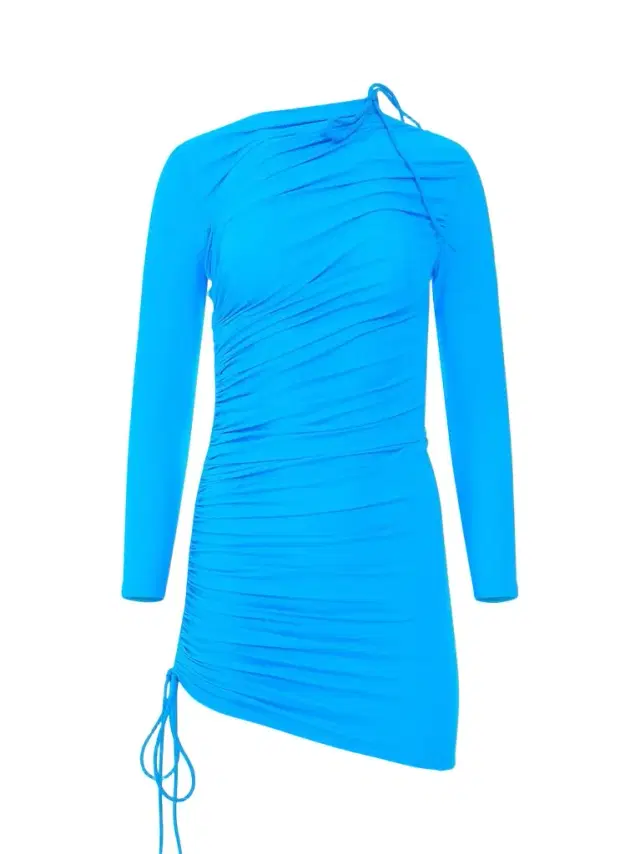 Balenciaga Mini Matte Spandex Dress in