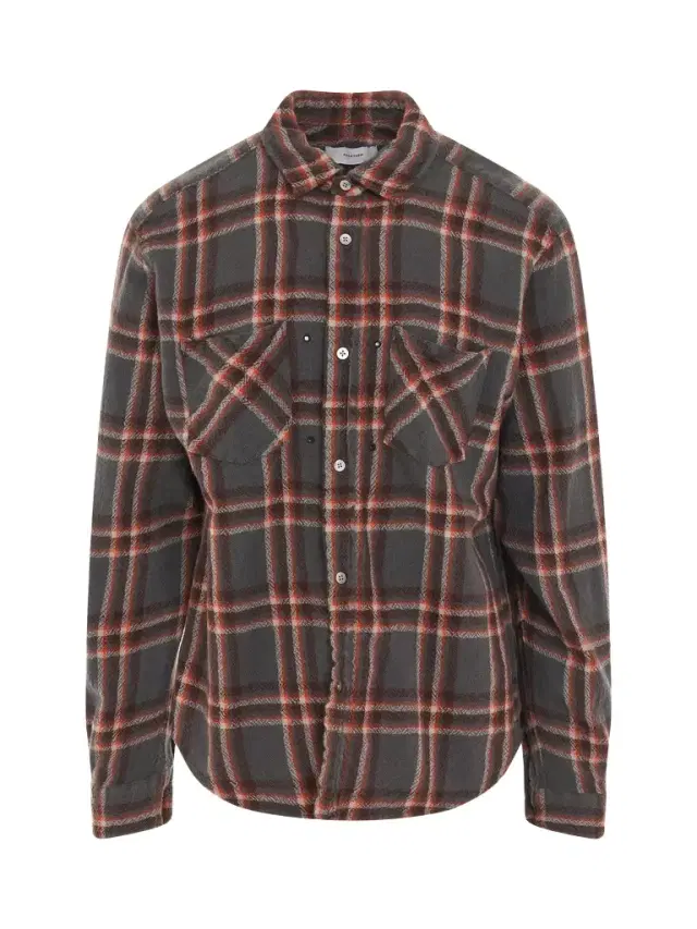 FACETASM Shrunken Check Shirt in Charcoal Black