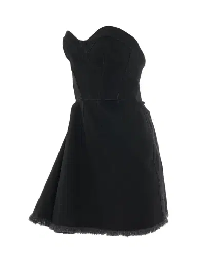 Alexander McQueen Mini Bustier Denim Dress | Thumbnail 3 Alexander McQueen Mini Bustier Denim Dress | Thumbnail 3
