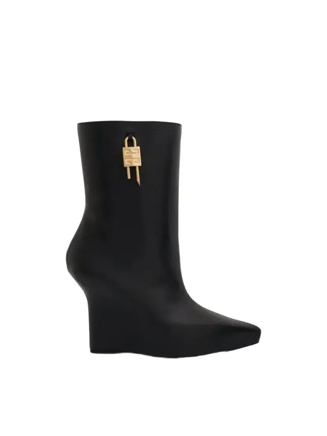 Givenchy G Lock Wedge Low Box Leather Boots