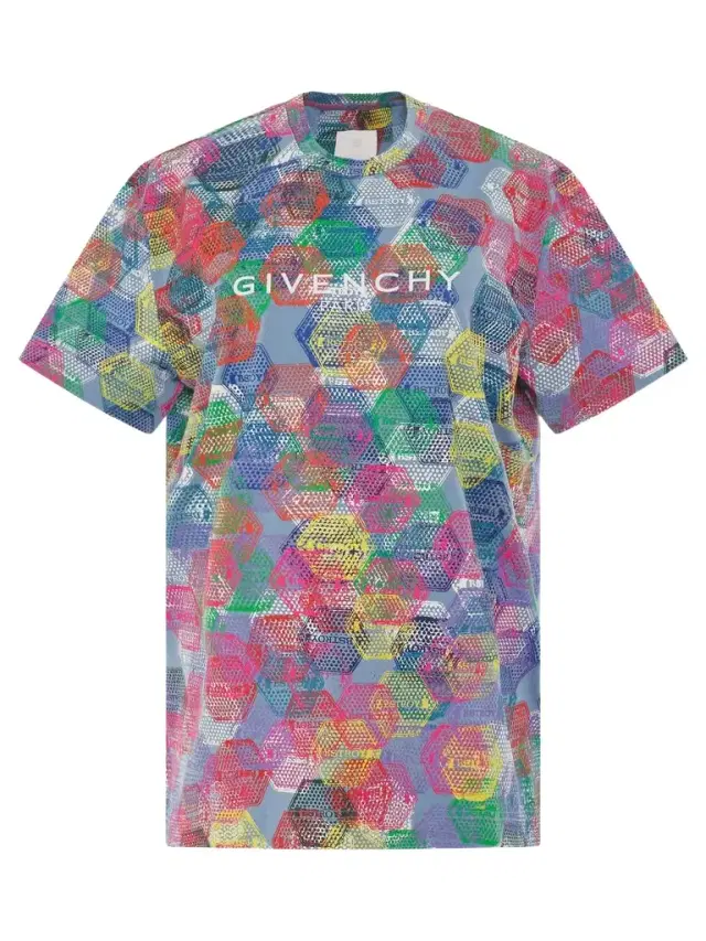 Givenchy Bstroy All Over Patch Print Loose Fit T-shirt