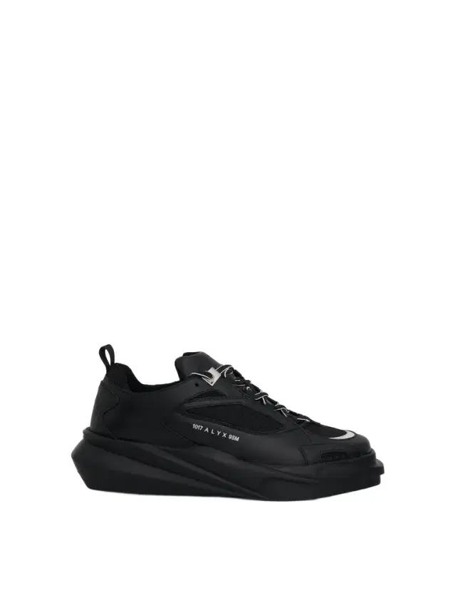 1017 ALYX 9SM Mixed Mono Hiking Sneaker in Black/white Black