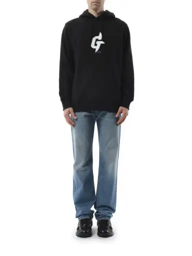 Givenchy Embroidered Eiffel Tower Motif Slim Fit Hoodie | Thumbnail 4 Givenchy Embroidered Eiffel Tower Motif Slim Fit Hoodie | Thumbnail 4