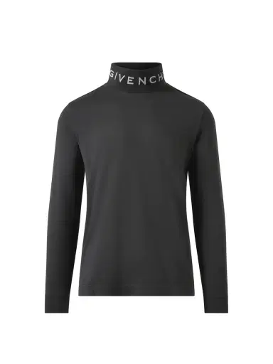 Givenchy Faded Logo Dyed Long Sleeve T-shirt in Black/grey Black | Thumbnail 3