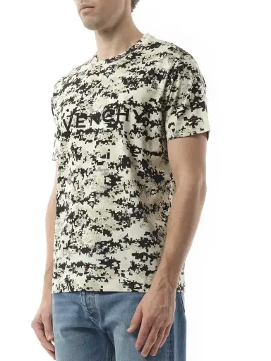 Givenchy Camo All Over T-shirt in Beige/black | Thumbnail 5