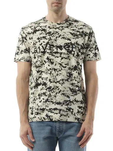 Givenchy Camo All Over T-shirt in Beige/black | Thumbnail 1