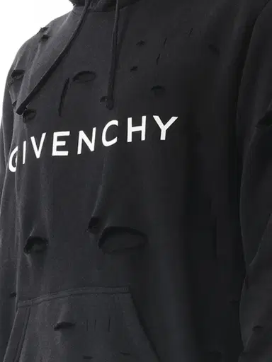 Givenchy Archetype Hoodie With Destroyed Effect | Thumbnail 2 Givenchy Archetype Hoodie With Destroyed Effect | Thumbnail 2