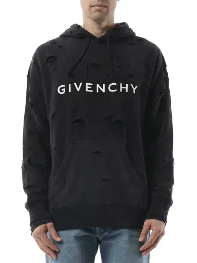 Givenchy Archetype Hoodie With Destroyed Effect | Thumbnail 1 Givenchy Archetype Hoodie With Destroyed Effect | Thumbnail 1