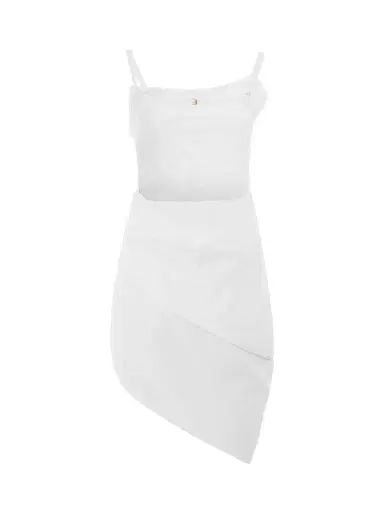 Jacquemus Saudade Asymmetric Draped Mini Dress | Thumbnail 4 Jacquemus Saudade Asymmetric Draped Mini Dress | Thumbnail 4