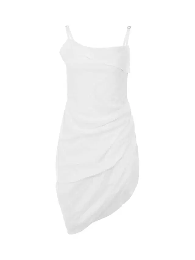 Jacquemus Saudade Asymmetric Draped Mini Dress