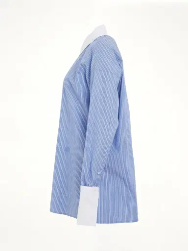 Loewe Stripe Long Shirt in Blue/white Blue | Thumbnail 2 Loewe Stripe Long Shirt in Blue/white Blue | Thumbnail 2