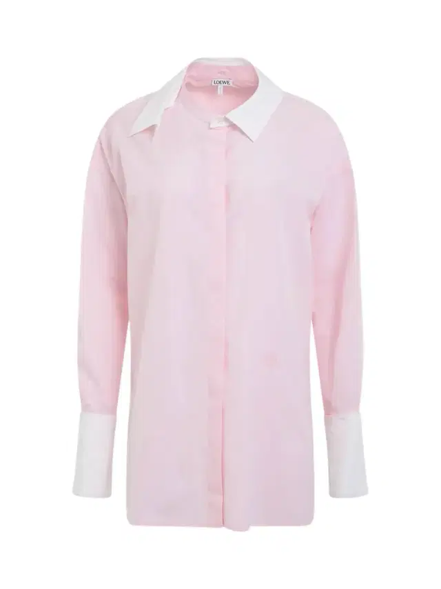 Loewe Deconstructed Cotton Shirt in Chalk White