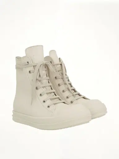 Rick Owens Edfu Leather Sneakers in | Thumbnail 3 Rick Owens Edfu Leather Sneakers in | Thumbnail 3