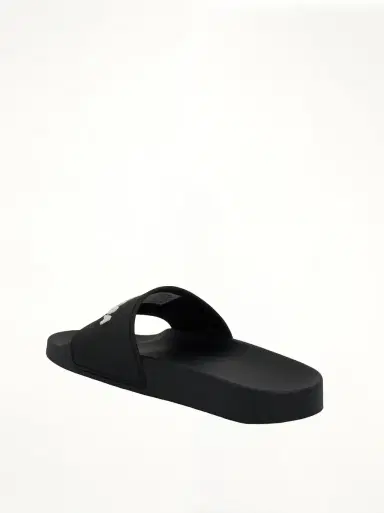 Balenciaga 3D Logo Pool Slide Sandal in Black/white | Thumbnail 2 Balenciaga 3D Logo Pool Slide Sandal in Black/white | Thumbnail 2