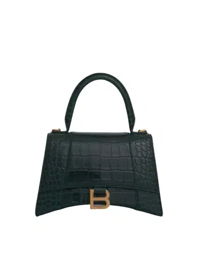 Balenciaga Hourglass Small Croco Embossed Bag | Thumbnail 1 Balenciaga Hourglass Small Croco Embossed Bag | Thumbnail 1