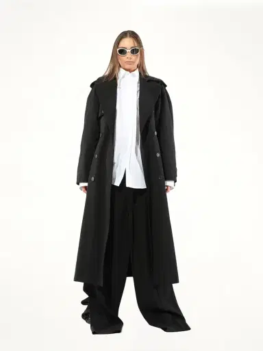 Balenciaga Hourglass Trench Coat | Thumbnail 3 Balenciaga Hourglass Trench Coat | Thumbnail 3