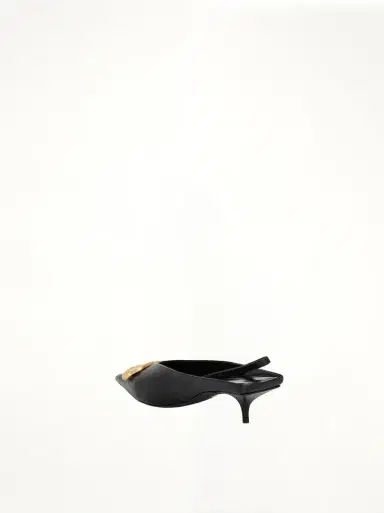 Balenciaga BB Square Knifemule in Black/gold | Thumbnail 2