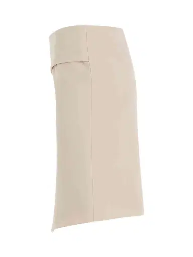 Off-White Toybox Dry Wool Pocket Skirt in Sand Brown | Thumbnail 2 Off-White Toybox Dry Wool Pocket Skirt in Sand Brown | Thumbnail 2