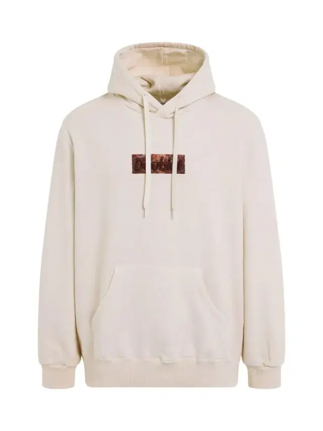 DOUBLET Rust Embroidery Hoodie in Ivory White