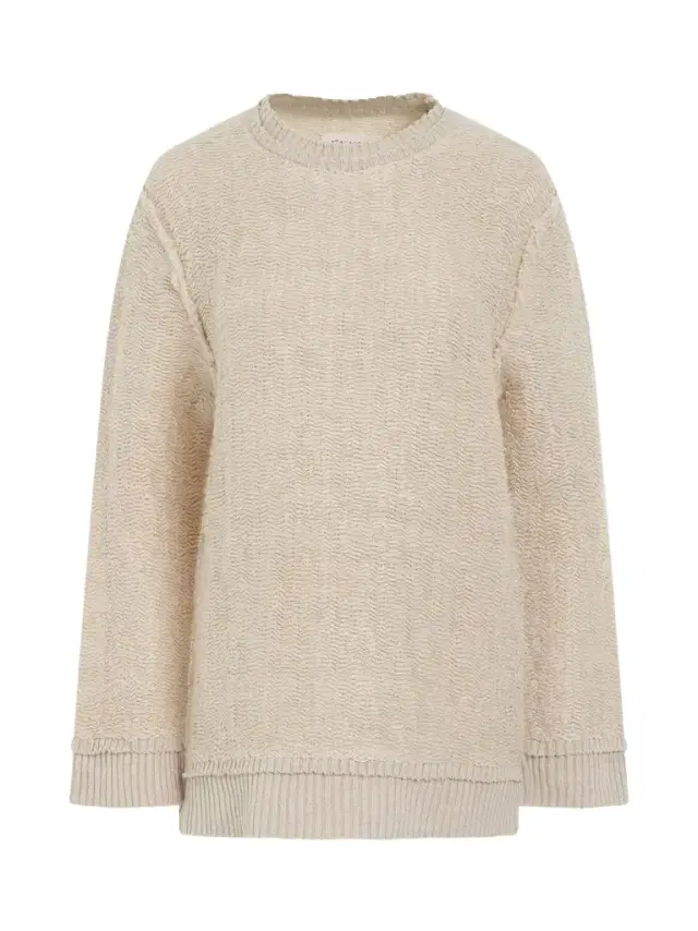Maison Margiela Raw Woven Oversize Knit Sweater