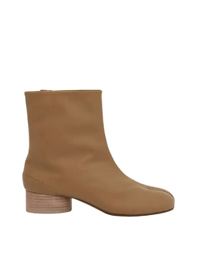 Maison Margiela Tabi Ankle Boots 3cm Heel in Nude Beige