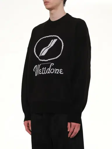 We11Done Logo Jacquard Intarsia Sweater | Thumbnail 2
