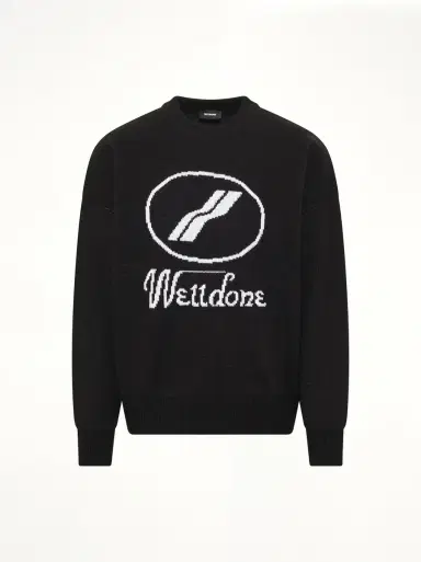 We11Done Logo Jacquard Intarsia Sweater | Thumbnail 3