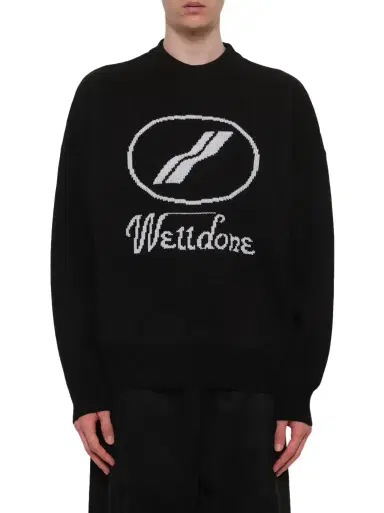 We11Done Logo Jacquard Intarsia Sweater | Thumbnail 1