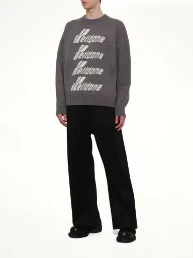 We11Done Logo Pile Knit Sweater | Thumbnail 4