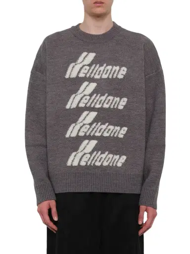 We11Done Logo Pile Knit Sweater | Thumbnail 1
