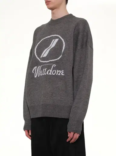 We11Done Logo Jacquard Intarsia Sweater | Thumbnail 2