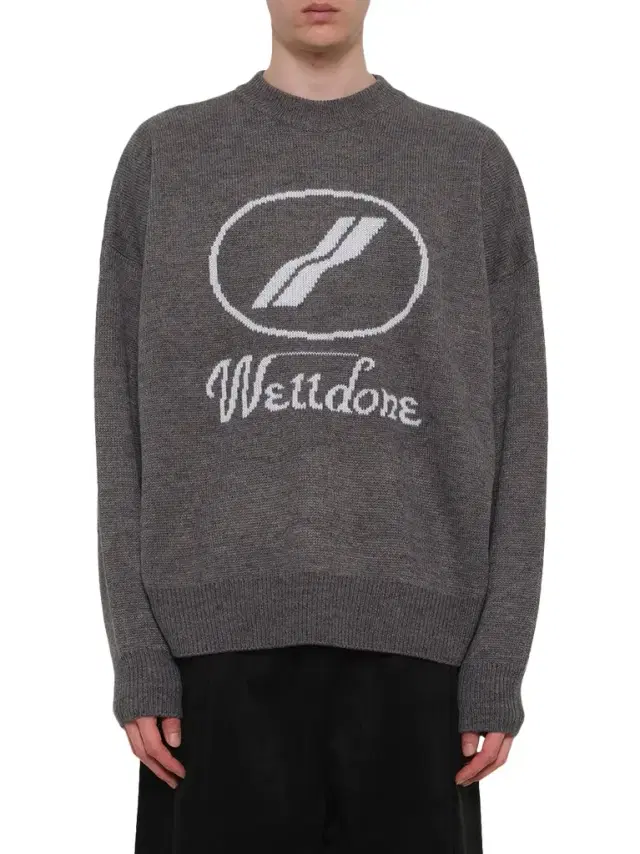 We11Done Logo Jacquard Intarsia Sweater