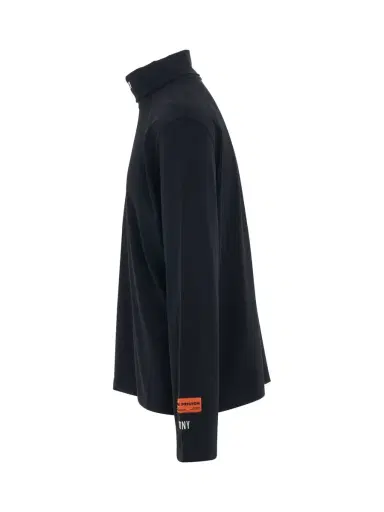 Heron Preston Hpny Embroidered Roll Neck in Black/white Black | Thumbnail 2