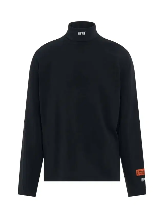 Heron Preston Hpny Embroidered Roll Neck in Black/white Black