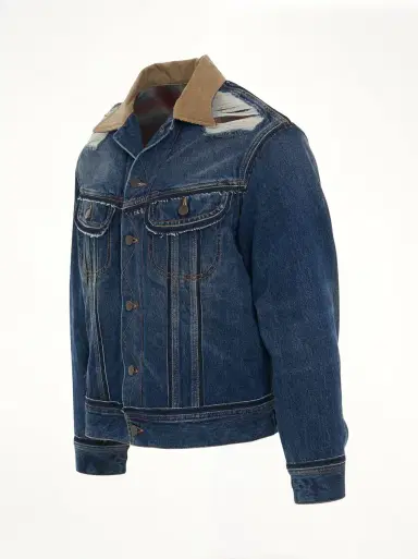 Maison Margiela Oversize Deconstruction Cut-out Denim Jacket | Thumbnail 3