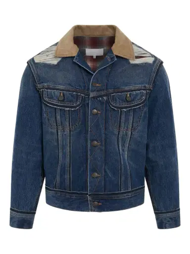 Maison Margiela Oversize Deconstruction Cut-out Denim Jacket | Thumbnail 1