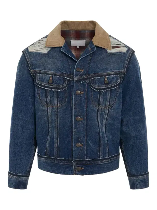 Maison Margiela Oversize Deconstruction Cut-out Denim Jacket