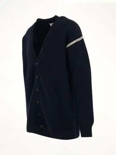 Maison Margiela Elbow Patch Cardigan | Thumbnail 3