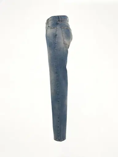 Maison Margiela Relaxed Fit Jeans in Light Indigo Blue | Thumbnail 2