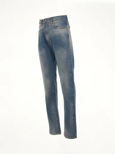Maison Margiela Relaxed Fit Jeans in Light Indigo Blue | Thumbnail 3