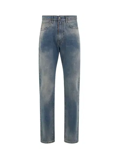 Maison Margiela Relaxed Fit Jeans in Light Indigo Blue | Thumbnail 1
