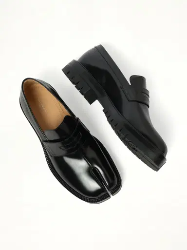Maison Margiela Tabi Leather Loafers Chunky Sole | Thumbnail 4