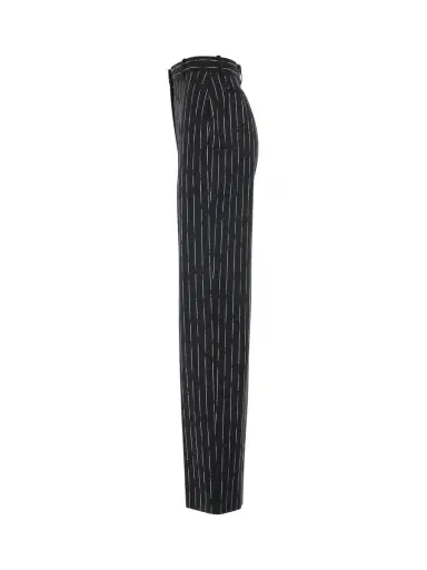 Alexander McQueen Certified Broken Stripe Wool Pants | Thumbnail 2 Alexander McQueen Certified Broken Stripe Wool Pants | Thumbnail 2