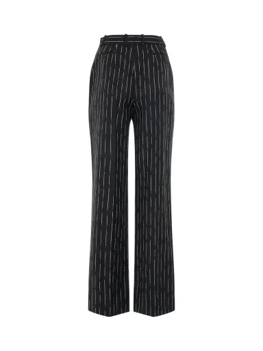 Alexander McQueen Certified Broken Stripe Wool Pants | Thumbnail 4 Alexander McQueen Certified Broken Stripe Wool Pants | Thumbnail 4