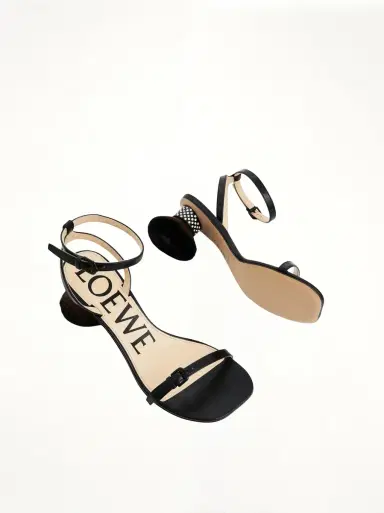 Loewe Petal Brush Heel Sandal | Thumbnail 4 Loewe Petal Brush Heel Sandal | Thumbnail 4