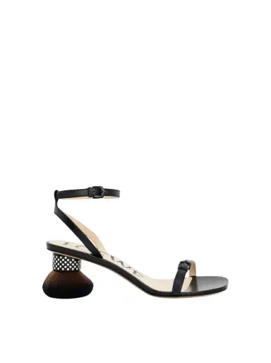 Loewe Petal Brush Heel Sandal | Thumbnail 1 Loewe Petal Brush Heel Sandal | Thumbnail 1