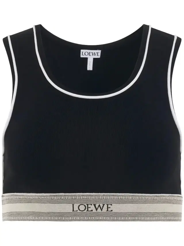 Loewe Logo Cropped Tank Top