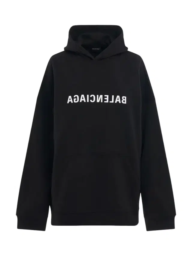 Balenciaga Mirror Print Wide Fit Hoodie
